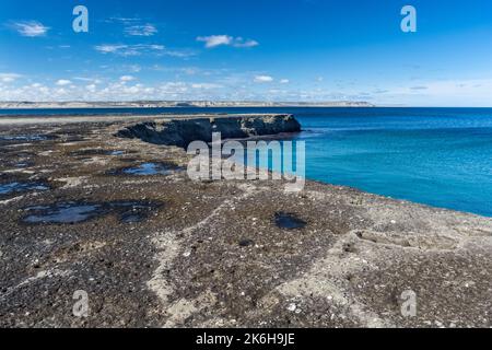 Caleta Valdes Landescape, Halbinsel Valdes chubut Provinz Patagonien Argentinien Stockfoto