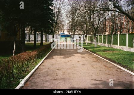 Minsk - Chancery Office Building - 1992, Vereinigte Staaten Fotos im Zusammenhang mit Botschaften, Konsulaten und anderen Überseegebäuden Stockfoto