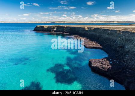 Caleta Valdes Landescape, Halbinsel Valdes chubut Provinz Patagonien Argentinien Stockfoto