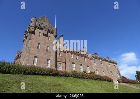 Brodick Castle auf der Isle of Arran, Westküste Schottlands, Großbritannien Stockfoto