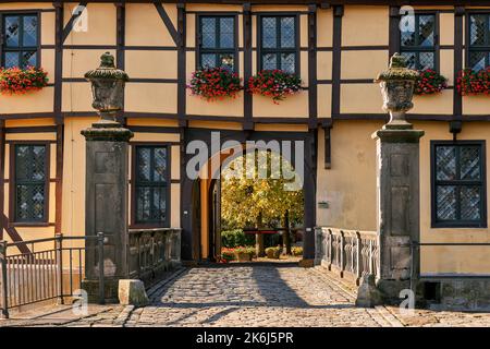 Berühmte Ansicht in der Stadt Steinfurt, Nordrhein-Westfalen, Deutschland Stockfoto