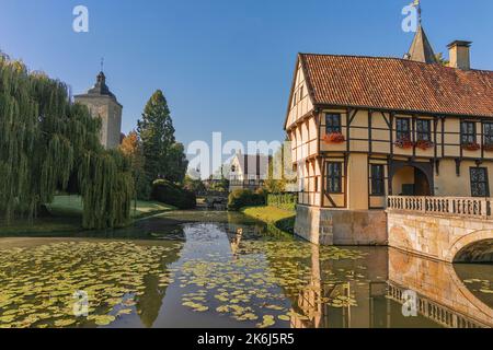 Berühmte Ansicht in der Stadt Steinfurt, Nordrhein-Westfalen, Deutschland Stockfoto