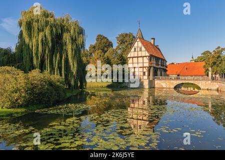 Berühmte Ansicht in der Stadt Steinfurt, Nordrhein-Westfalen, Deutschland Stockfoto