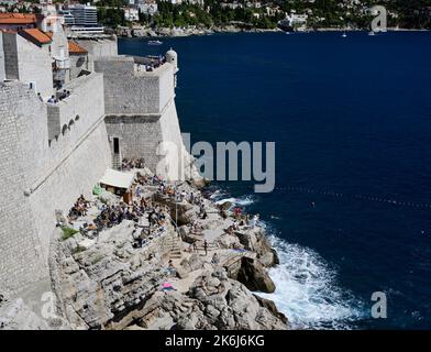 Buza Bar, Dubrovnik Stockfoto