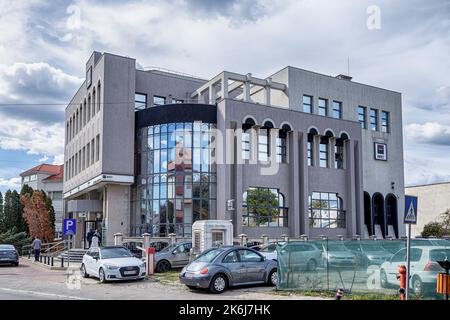 TARGOVISTE, RUMÄNIEN - 30. SEPTEMBER 2020: BRD Groupe Societe Generale am 30. September 2020 in Targoviste, Rumänien. Stockfoto