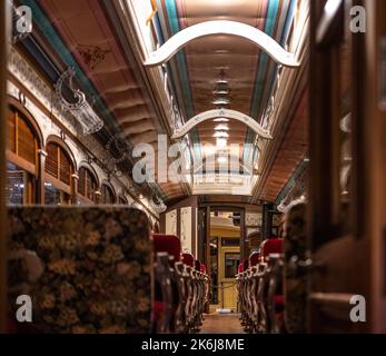 Luxus-Pkw von der Nevada Central Railroad gebaut Stockfoto