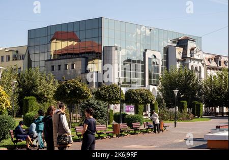 Targu-Jiu, Rumänien – 08. Oktober: Bankpost Bank am 08. Oktober 2022 in Targu-Jiu. Stockfoto