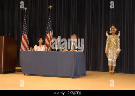 Programm des Asia Pacific Heritage Month, Dean Acheson Auditorium Stockfoto