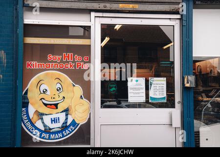 Der Kilmarnock Football Club, allgemein bekannt als Killie, ist eine schottische Fußballmannschaft mit Sitz in Kilmarnock, East Ayrshire. Stockfoto