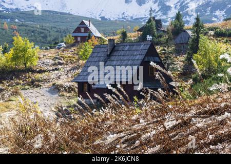 Gasienicowa Tal im Herbst. Tatra Mountains. Stockfoto