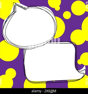 Rahmen Im Comicdesign. Schönes Bilderrahmen-Set Mit Boom Bubbles Für Design Collage, Lustige Niedliche Comic-Fotosammlung Für Kinder, Designzeichnung Stock Vektor