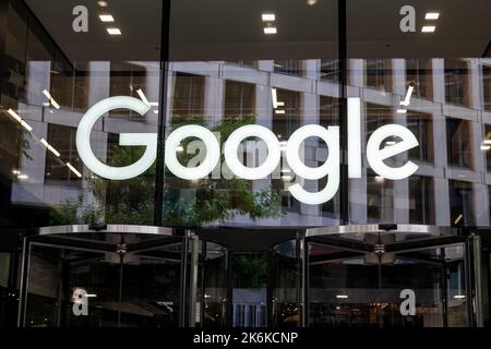 Hauptsitz von Google in King's Cross, London, England, Großbritannien Stockfoto