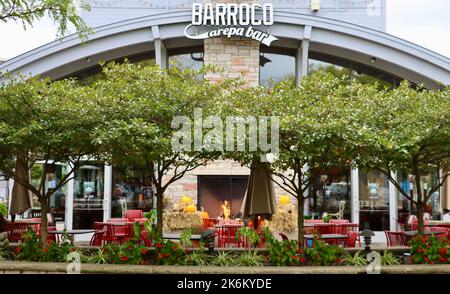 Barroco arepa Bar im Crocker Park in Westlake, Ohio Stockfoto