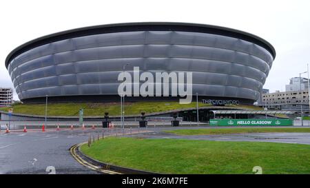 The Ovo Hydro Concerts and Sports Arena in Glasgow- GLASGOW, SCHOTTLAND - 04. OKTOBER 2022 Stockfoto