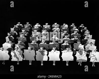 Große Bühnenproduktion, am Set des Films, „Redheads on Parade“, Fox Film Corp., 1935 Stockfoto