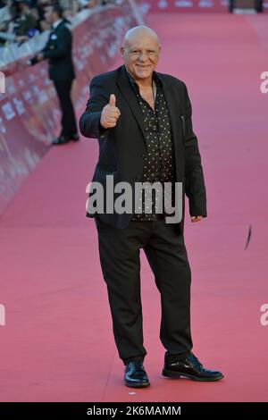 Rom, Italien. 14. Oktober 2022. Peppe Lanzetta besucht den roten Teppich des Films „La cura“ beim Rome Film Fest im Auditorium Parco della Musica. Kredit: SOPA Images Limited/Alamy Live Nachrichten Stockfoto