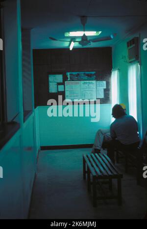Belize City - Chancery Office Building - 1982, Vereinigte Staaten Fotos im Zusammenhang mit Botschaften, Konsulaten und anderen Überseegebäuden Stockfoto