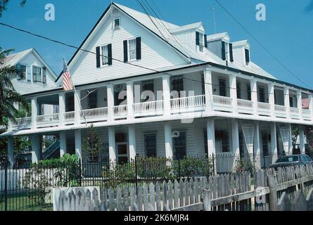 Belize City - Chancery Office Building - 1981, Vereinigte Staaten Fotos im Zusammenhang mit Botschaften, Konsulaten und anderen Überseegebäuden Stockfoto