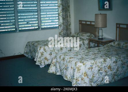 Belize City - Chancery Office Building - 1981, Vereinigte Staaten Fotos im Zusammenhang mit Botschaften, Konsulaten und anderen Überseegebäuden Stockfoto