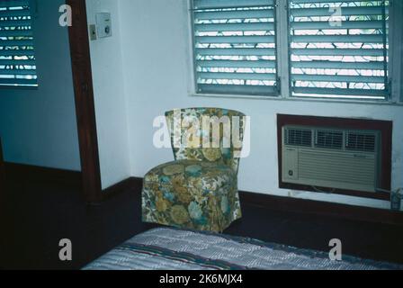 Belize City - Chancery Office Building - 1981, Vereinigte Staaten Fotos im Zusammenhang mit Botschaften, Konsulaten und anderen Überseegebäuden Stockfoto