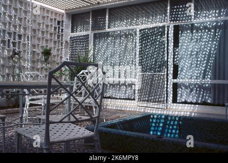 Nouakchott - Embassy Mission Residence - 1982, Vereinigte Staaten Fotos im Zusammenhang mit Botschaften, Konsulaten und anderen Überseegebäuden Stockfoto