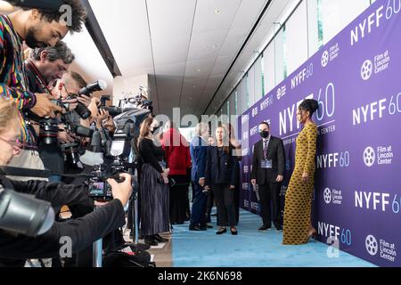 Die Schauspielerin Gabrielle Union im Kleid von Prada nimmt am 14. Oktober 2022 an der Weltpremiere von „The Inspection“ während des New York Film Festivals in der Alice Tully Hall Teil Stockfoto