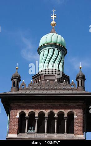 Bezirk Carlsberg in Frederiksberg in Dänemark. Frühjahr 2012. Das Gebiet entstand, als J.C. Jacobsen gründete die Brauerei im Jahr 1847 Stockfoto