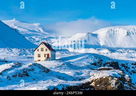 Arnarstapi-Küste, Halbinsel Snaefellsnes, Island, Europa Stockfoto