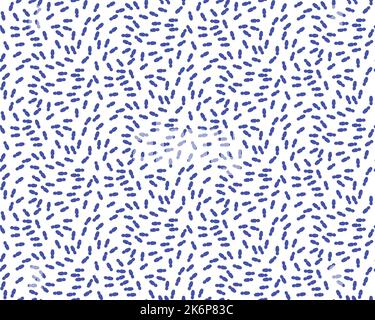 Nahtlose Vektor-Muster von lustigen Fußabdrücke im Schnee, in zufälliger Reihenfolge angeordnet, beliebte Grafik-Design-Textur Stock Vektor