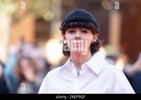 Rom, Italien, 15. Oktober 2022 - Ariete nimmt am Roten Teppich des 17. Filmfestivals in Rom Teil, um den Film 'Corpo libero' zu sehen.Quelle: Luigi de Pompeis/Alamy Live News Stockfoto