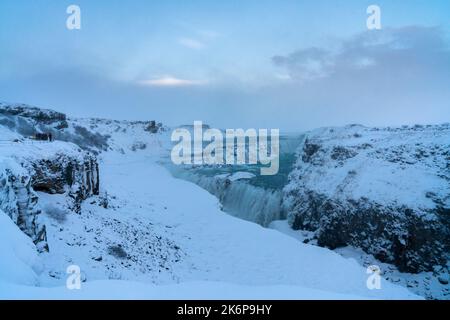 Gullfoss Wasserfall, Island, Europa Stockfoto