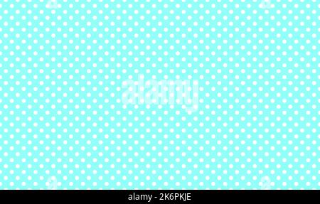 Blauer Polka Punkt Hintergrund nahtlose Muster. Vektorgrafik Stock Vektor