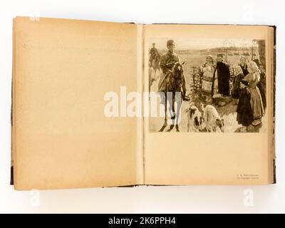 Sammlung von Gemälden russischer Künstler des 19.. Jahrhunderts. Russisches Reich 1900s. Sergei Arseniewitsch Vinogradow (russisch: Сергей Арсеньевич Виноградов; 1869–1938) war ein russisch-sowjetischer Impressionismus-Maler; bekannt für Landschaften, Genreszenen und Interieurs. Stockfoto