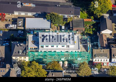 Luftaufnahme, Alte Polizeiwache, Baustelle mit Wohnneubau, Alte Benninghofer Straße, Hörde, Dortmund, Ruhrgebiet, N Stockfoto