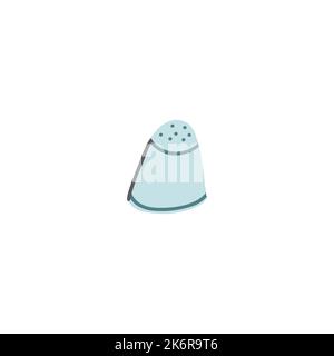 Abbildung: Salzstreuer-Doodle. Behälter für Saltshaker. Vektorgrafik-Cartoon-Symbol Stock Vektor