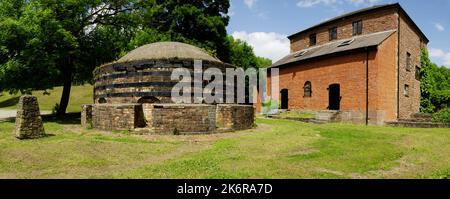 Kings Mill, Marchwheil Mill und ehemalige Ziegelei, Wrexham, North Wales, Stockfoto