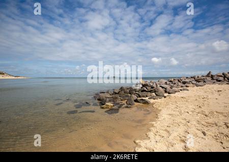 Sylt - Blick auf Fisher am wattenmeer bei Budersand, Sylt, Deutschland, 14.06.2022 Stockfoto