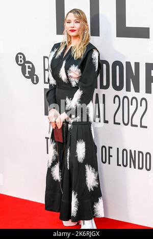London, Großbritannien. 15. Oktober 2022. Haley Bennett kommt am 15. Oktober 2022 beim TILL - The Mayor of London, GALA UK Premiere - BFI London Film Festival, London, UK an. Quelle: Siehe Li/Picture Capital/Alamy Live News Stockfoto