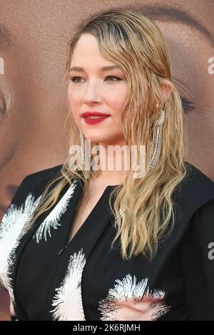 London, Großbritannien. 15. Oktober 2022. Haley Bennett kommt am 15. Oktober 2022 beim TILL - The Mayor of London, GALA UK Premiere - BFI London Film Festival, London, UK an. Quelle: Siehe Li/Picture Capital/Alamy Live News Stockfoto