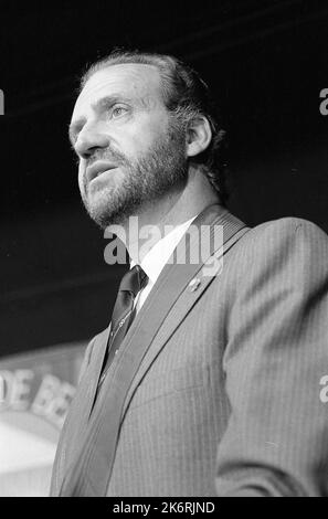 Juan Carlos I., König von Spanien, an der Universidad e Belgrano, Buenos Aires, Argentinien, 1985 Stockfoto