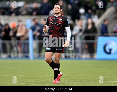 Barnett, Großbritannien. 15. Oktober 2022. Premiership Rugby. Saracens V Bath Rugby. StoneX Stadium. Barnett. Alex Goode (Saracens) beim Rugby-Spiel von Saracens V Bath Gallagher Premiership. Kredit: Sport In Bildern/Alamy Live Nachrichten Stockfoto
