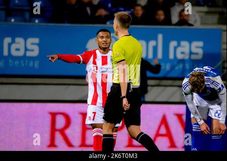 Lyngby, Dänemark. 14., Oktober 2022. Allan Sousa (7) von Aalborg Boldklub wurde während des Superliga-Matches 3F zwischen Lyngby Boldklub und Aalborg Boldklub im Lyngby Stadion in Lyngby gesehen. (Foto: Gonzales Photo - Tobias Jorgensen). Stockfoto