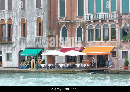 Restaurants in Venedig Stockfoto