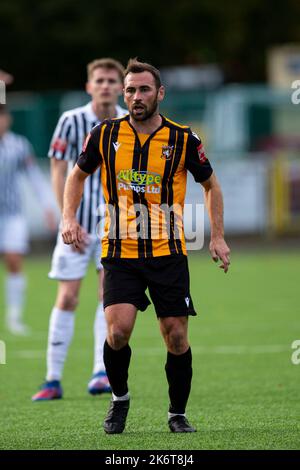 Merthyr Tydfil, Großbritannien. 15. Oktober 2022. Merthyr Town gegen Folkestone Invicta in der Qualifikationsrunde des FA Cup 4. im Penydarren Park am 15.. Oktober 2022. Quelle: Lewis Mitchell/Alamy Live News Stockfoto