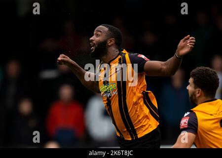 Merthyr Tydfil, Großbritannien. 15. Oktober 2022. Merthyr Town gegen Folkestone Invicta in der Qualifikationsrunde des FA Cup 4. im Penydarren Park am 15.. Oktober 2022. Quelle: Lewis Mitchell/Alamy Live News Stockfoto