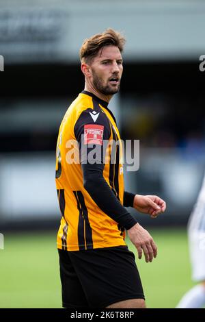 Merthyr Tydfil, Großbritannien. 15. Oktober 2022. Merthyr Town gegen Folkestone Invicta in der Qualifikationsrunde des FA Cup 4. im Penydarren Park am 15.. Oktober 2022. Quelle: Lewis Mitchell/Alamy Live News Stockfoto