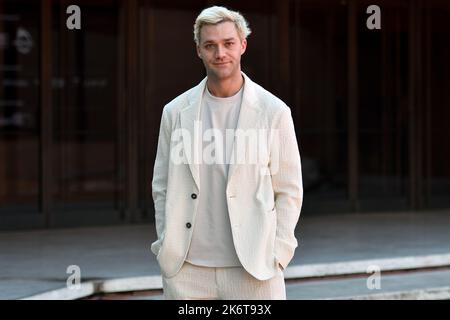 Rom, Italien. 15. Oktober 2022. Lorenzo Richelmy nimmt an der Fotoschau für den Film L'Uomo sulla strada Teil, die während des Filmfestivals 17. in Rom am 15. Oktober 2022 im Auditorium Parco della Musica in Rom, Italien, stattfand. Foto Andrea Staccioli/Insidefoto Kredit: Insidefoto di andrea staccioli/Alamy Live News Stockfoto