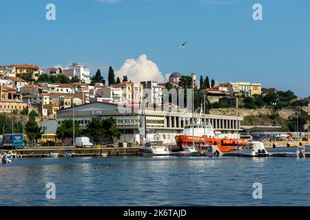 Kavala Stadt im Norden Griechenlands Stockfoto