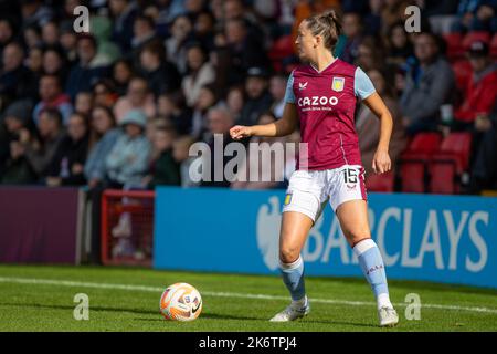 15.. Oktober 2022. Anna Patten. Barclays Women’s Super League Spiel zwischen Aston Villa und West Ham United im Bescot Stadium (Walsall). Stockfoto