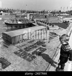 Das Modell historischer Gebäude und Plätze im Maßstab 1:25 im Jahr 1967-92 war das Erfolgsmodell einer Ausstellung in Düsseldorf, hier im Jahr 1967 Stockfoto